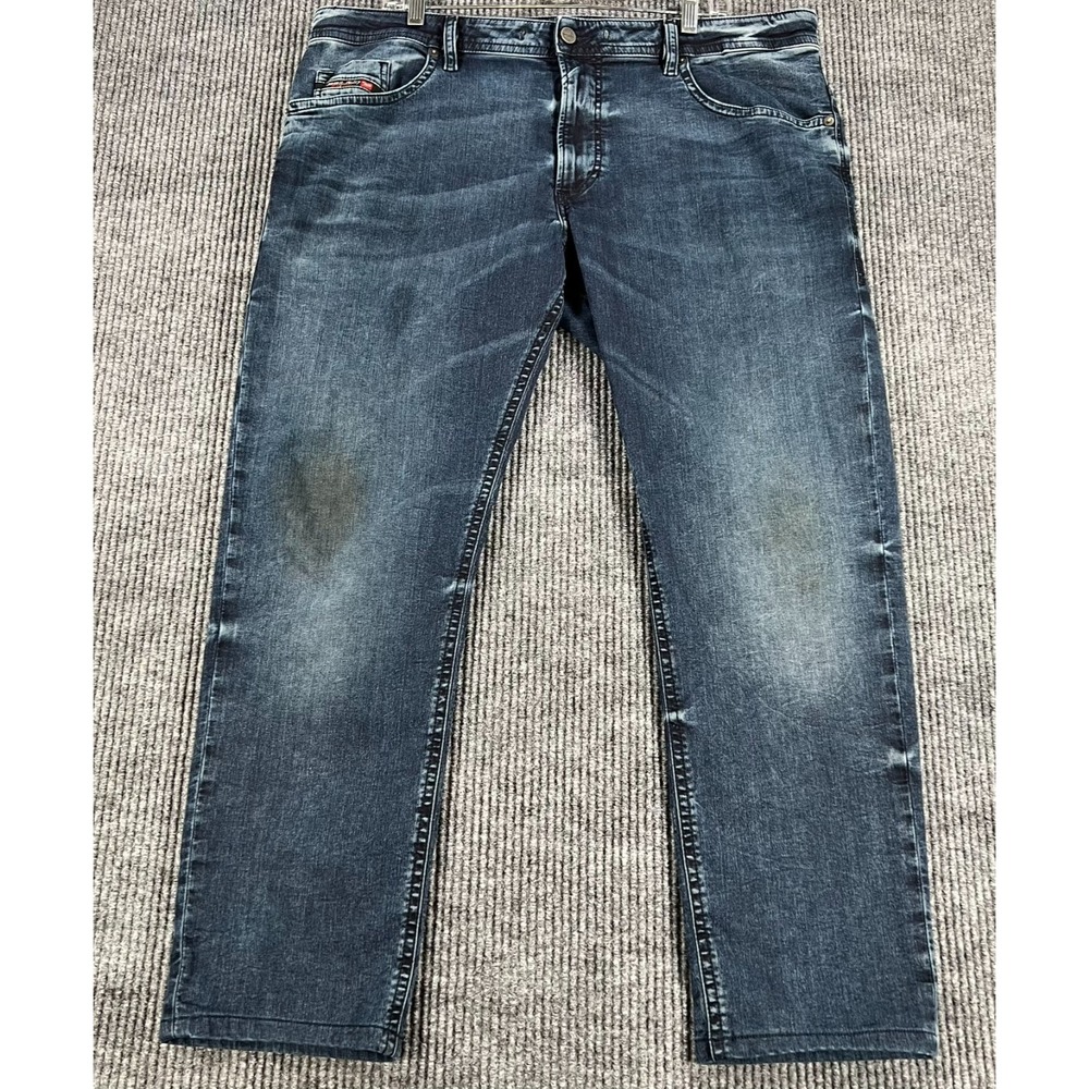 Diesel Thommer Jeans Mens Size 38x29 Blue Selvedge Denim 5 Pocket Stretch